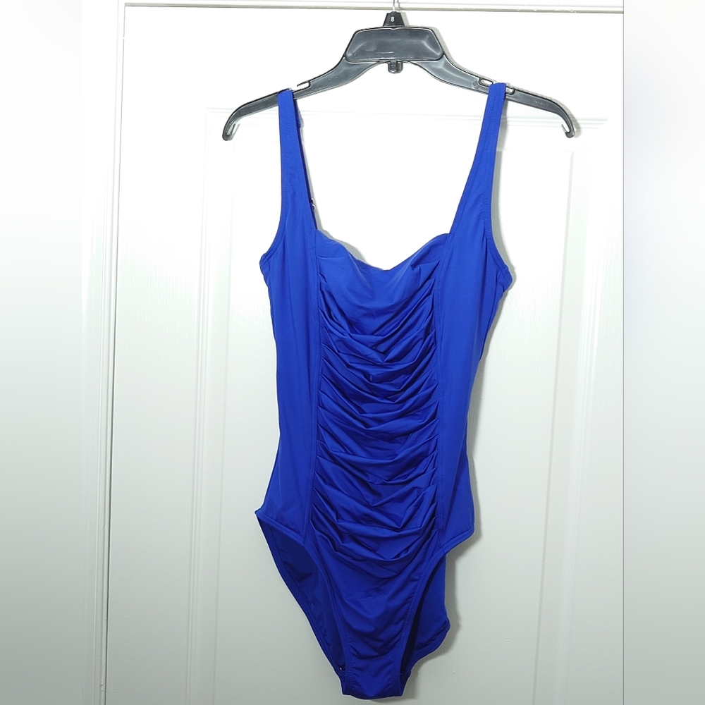 Vibrant Blue One-Piece Swimsuit